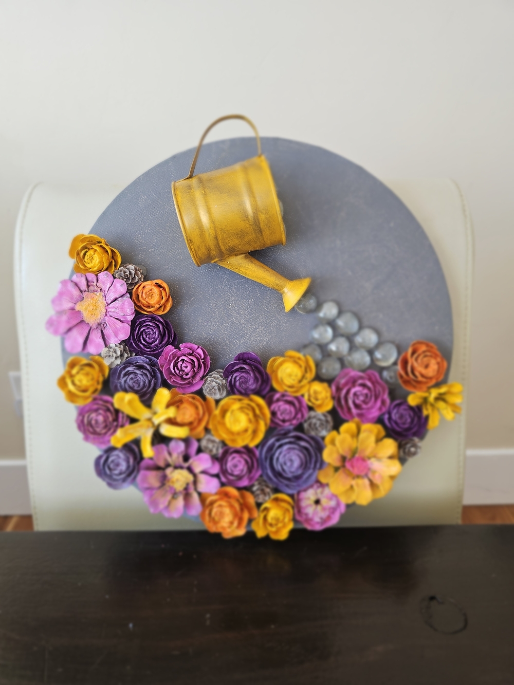 Pinecone Art!  Garden Vibes